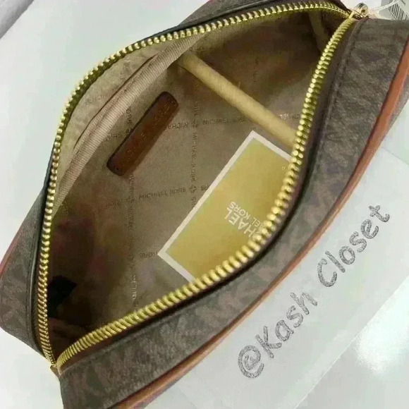 COPY - Michael Kors Pencil Case MK Giftables MD Makeup Brown - Picture 4 of 5